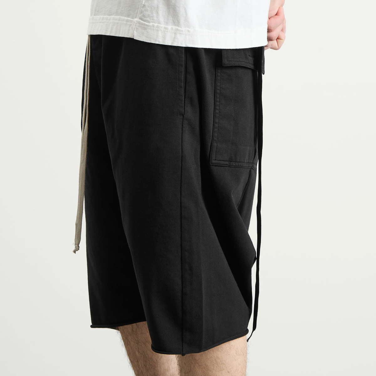 Rick Owens DRKSHDW Men's Drawstring Pods in Black Rick Owens Drkshdw
