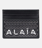 Alaïa Logo leather card holder
