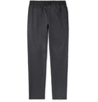 A.P.C. - Kaplan Slim-Fit Herringbone Cotton and Virgin Wool-Blend Drawstring Trousers - Gray