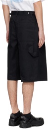 Wooyoungmi Navy One-Tuck Shorts