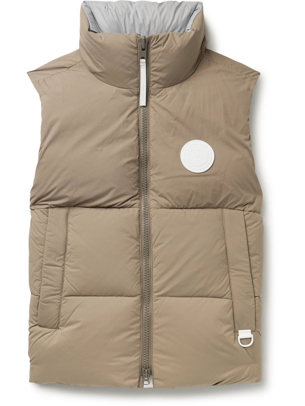 Photo: Canada Goose - Everett Logo-Appliquéd Quilted EnduraLuxe Down Gilet - Brown