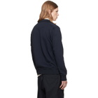 Stone Island Navy 6100063 Organic Cotton Fleece Sweatshirt