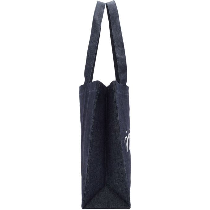 A.P.C. Indigo JJJJound Edition Shopping Tote A.P.C.