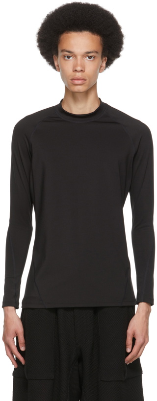 Photo: Y-3 Black Rash Guard Long Sleeve T-Shirt