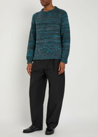 Begg & CO Kai Striped Cashmere Sweatshirt Blue