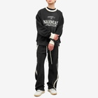 Nahmias Men's P.E. Crew Sweat in Worn Black