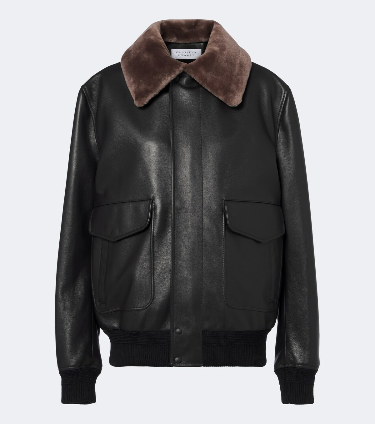 Gabriela Hearst Grant shearling-trimmed leather jacket