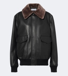 Gabriela Hearst Grant shearling-trimmed leather jacket