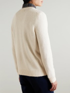 Polo Ralph Lauren - Logo-Embroidered Wool-Blend Sweater - Neutrals
