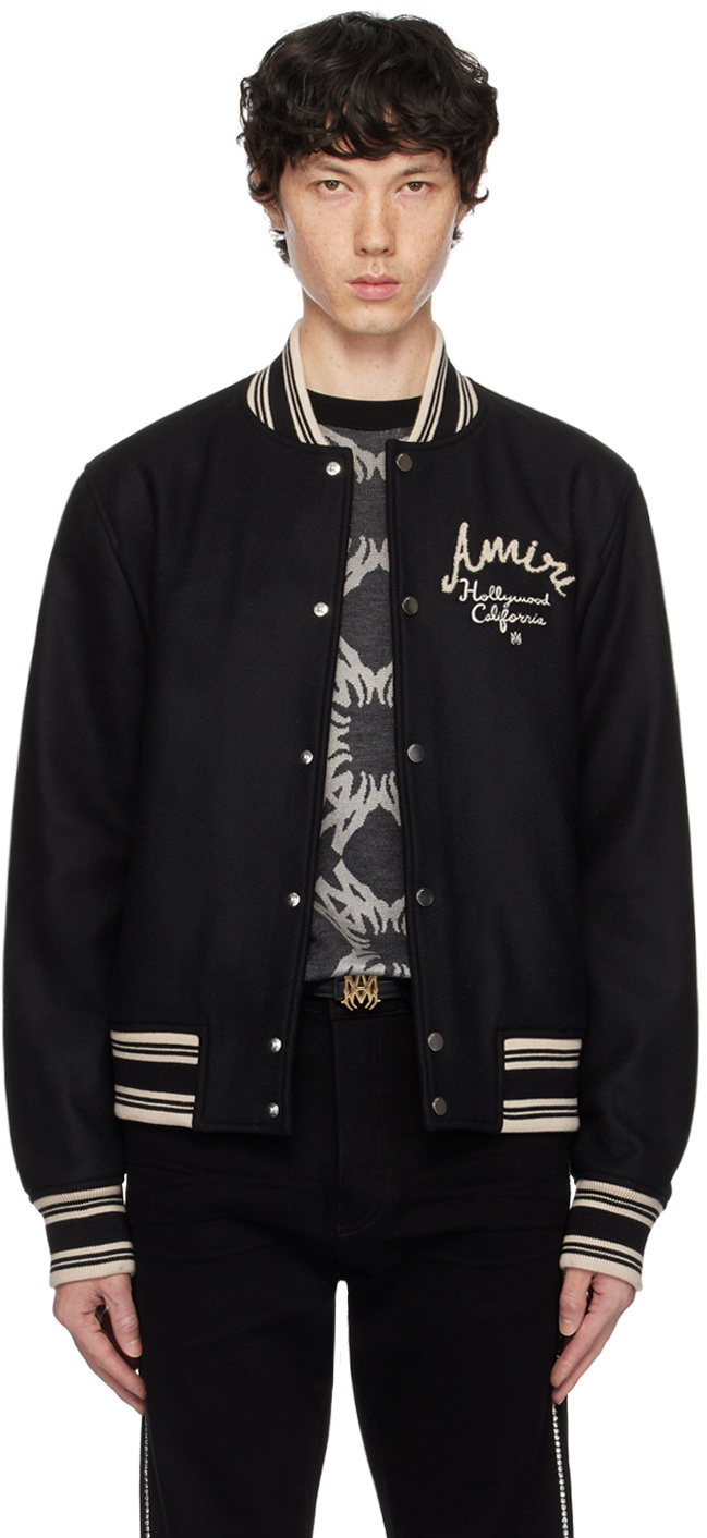 AMIRI Black 'AMIRI Hollywood' Bomber Jacket Amiri