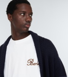 Berluti Embroidered cotton T-shirt