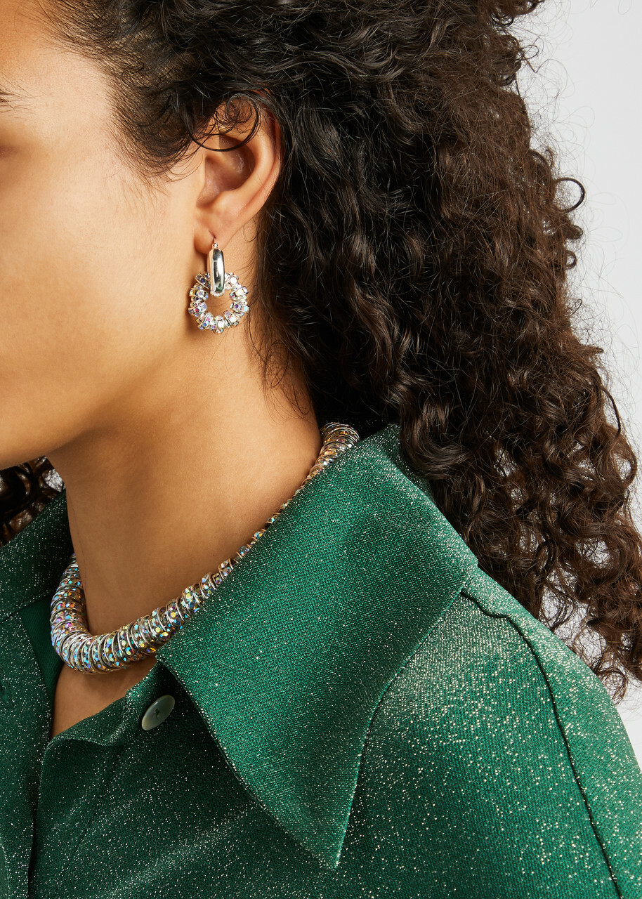 Pearl Octopuss.y Les Créoles Petite Sterling Silver Hoop Earrings - One Size