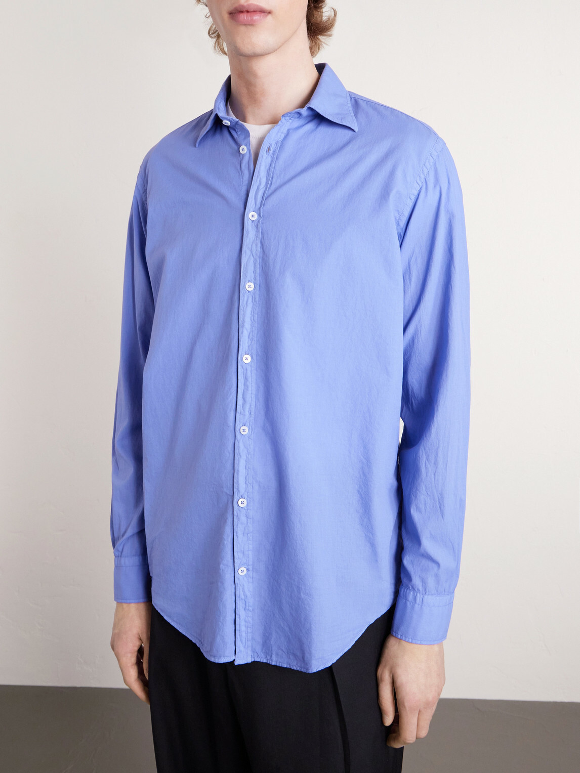 Massimo Alba - Genova Cotton Shirt - Blue