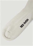 Logo Intarsia Socks in Light Grey