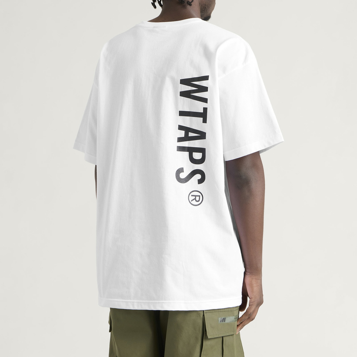 WTAPS Men's Sign Short Sleeve T-Shirt in White