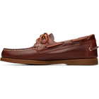 Sebago Brown Docksides Portland Waxed Boat Shoes