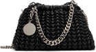 Stella McCartney Black Falabella Popcorn Drawstring Crossbody Bag