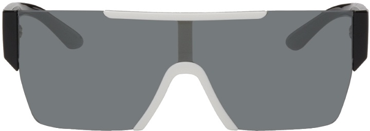 Photo: Burberry Black & White D-Frame Sunglasses