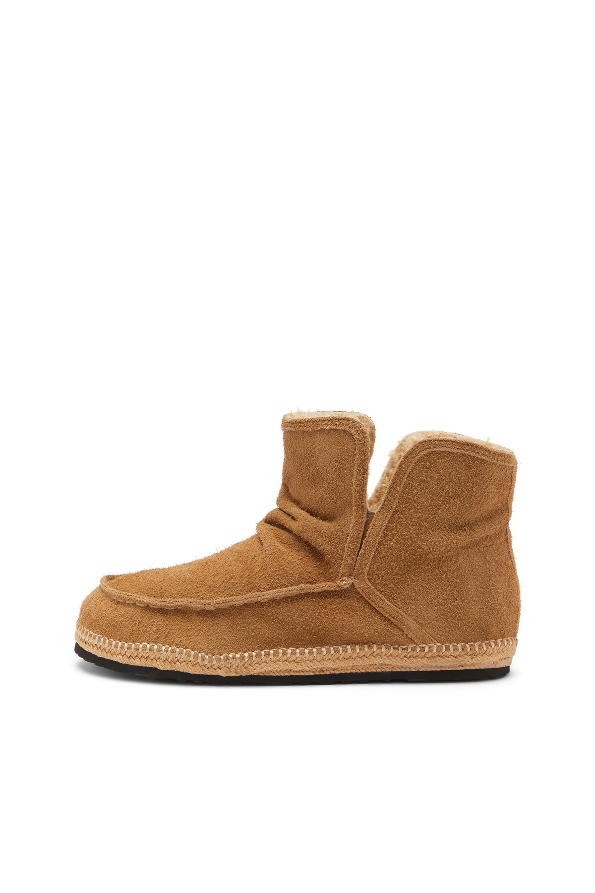 Diesel D-Lukas - Leather ankle boots with internal lining - Boots Mens in Brown