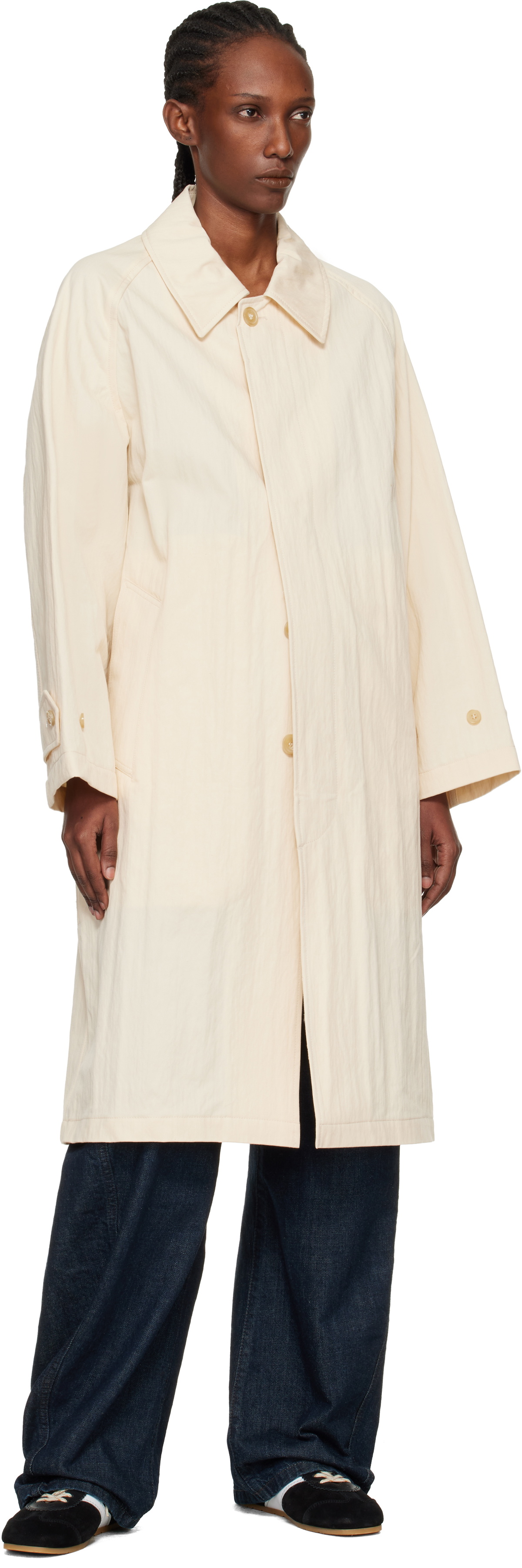 A.P.C. Beige Amy Mac Trench Coat