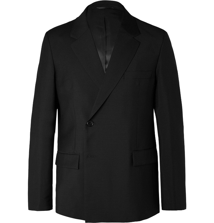 Photo: Acne Studios - Double-Breasted Wool and Mohair-Blend Suit Jacket - Black