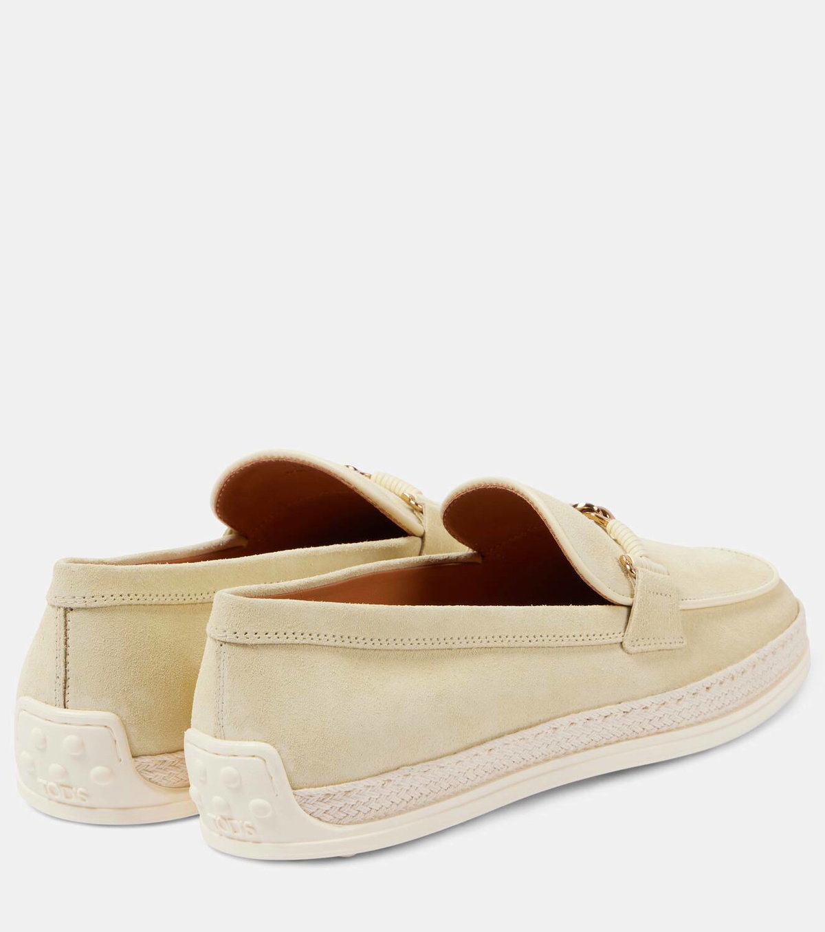 Tod's T Ring suede driving shoes