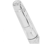 Pineider - Mystery Filler Rhodium-Plated and Resin Demonstrator Fountain Pen - Silver