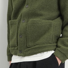 Universal Works Men's Presented by END. Wool Fleece Adv Cardigan in Olive