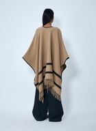 Max Mara Logo Motif Poncho
