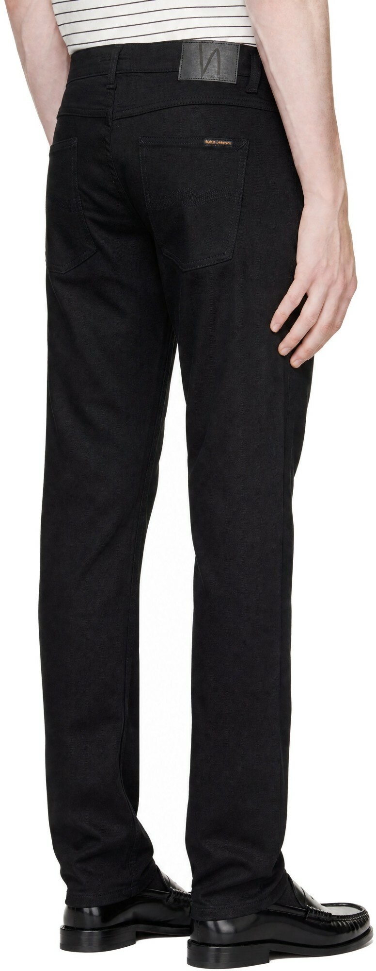 Nudie Jeans Black Lean Dean Jeans