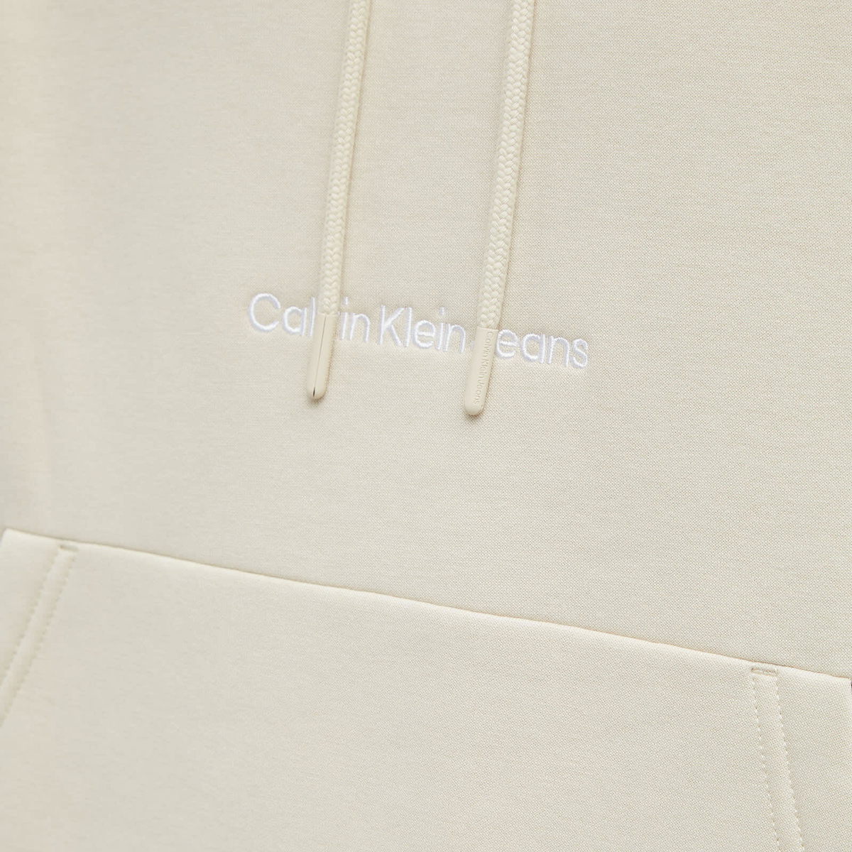 Calvin Klein Men's Institutional Hoody in Classic Beige