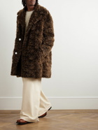 Jil Sander - Oversized Mohair and Cotton-Blend Coat - Brown