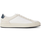 Common Projects - Retro '70s Perforated Leather and Nubuck Sneakers - White