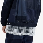 Comme des Garçons Homme Men's Garment Dyed Patchwork Chore Jacket in Navy Mix
