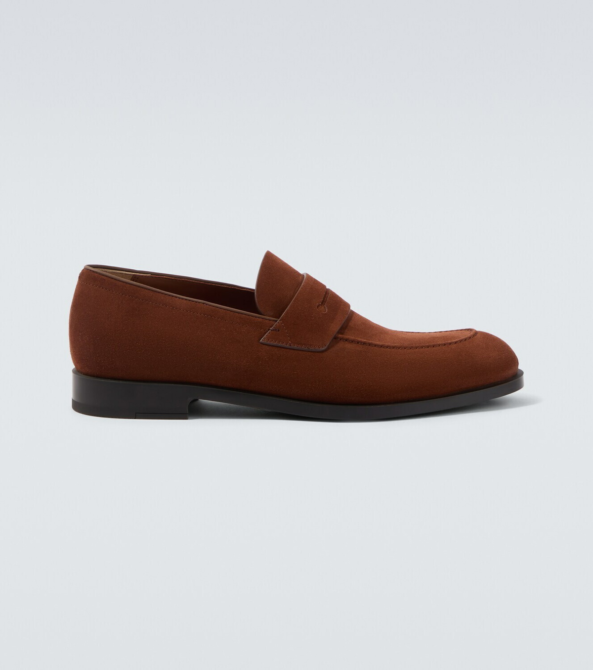 Zegna Suede penny loafers