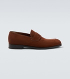 Zegna Suede penny loafers