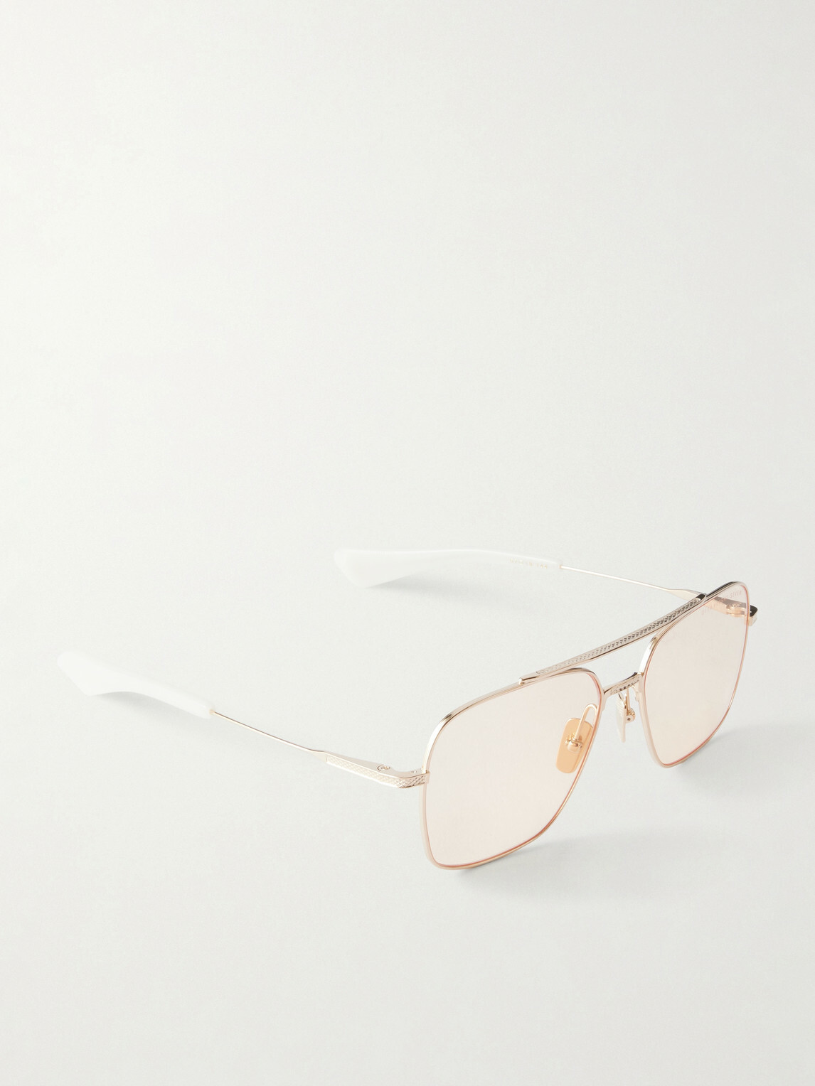 DITA - Flight-Seven Aviator-Style Gold-Tone Titanium Sunglasses