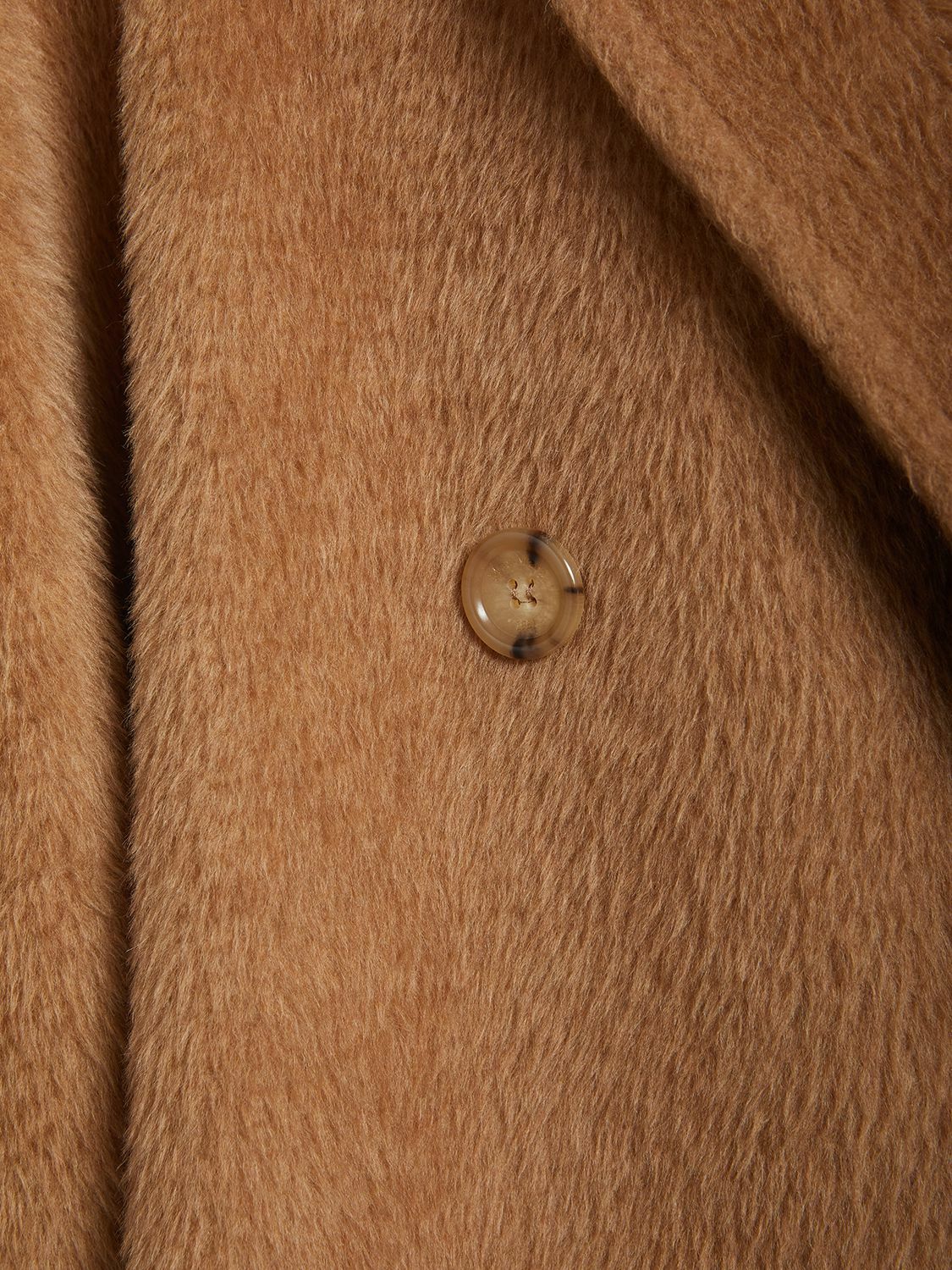 MAX MARA - Caronte Camel Double Breasted Long Coat Max Mara