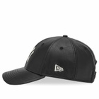 New Era New York Yankees Leather 9Forty Adjustable Cap in Black 