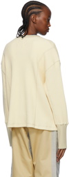 Nicholas Daley Off-White Cotton Long Sleeve T-Shirt