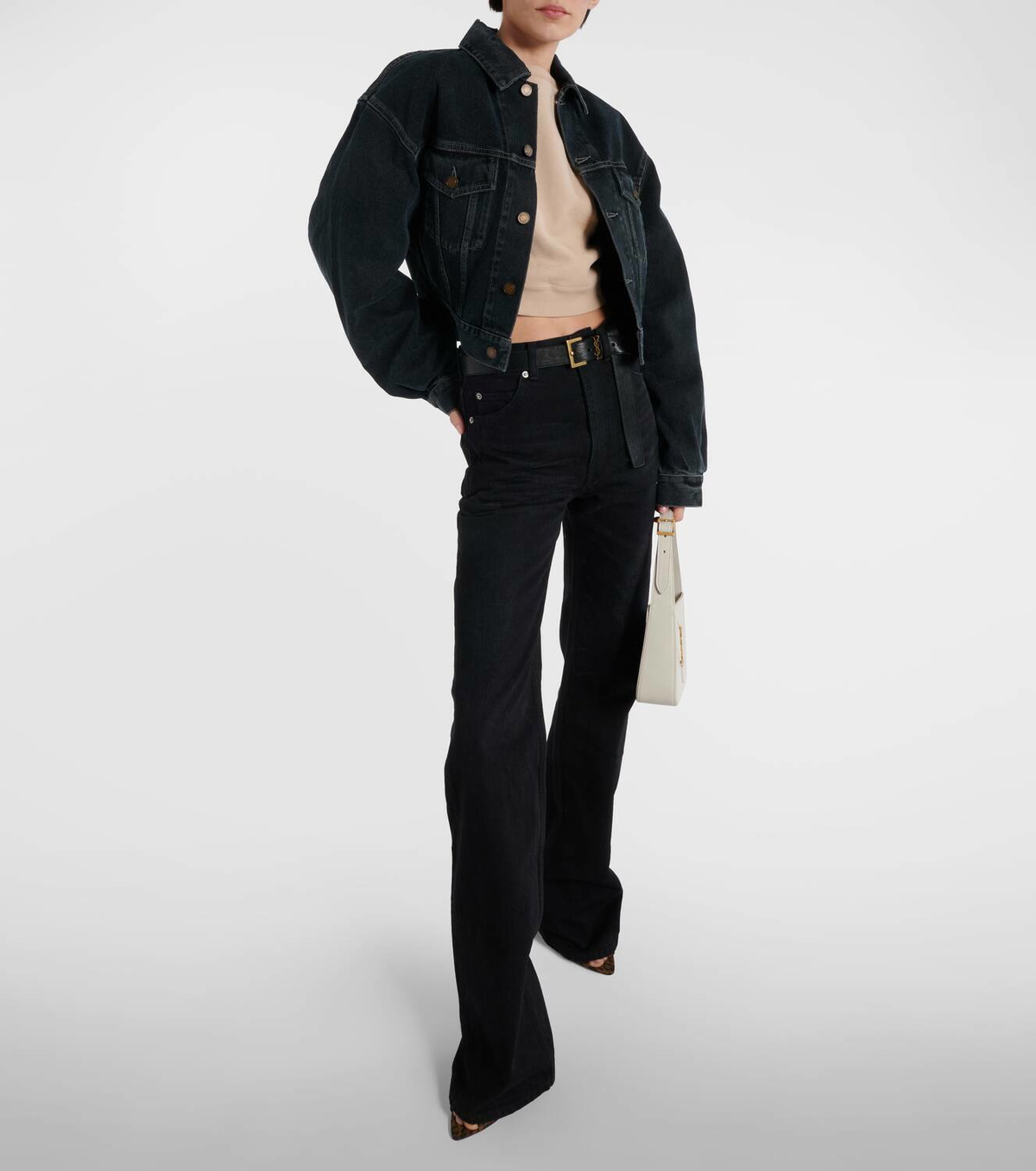 Saint Laurent Cropped denim jacket Saint Laurent