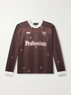 NAHMIAS - Scribble Printed Jersey T-Shirt - Brown