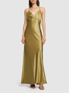 REFORMATION - Maysen Silk Long Dress