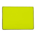 Valentino Yellow Valentino Garavani Rockstud Card Holder