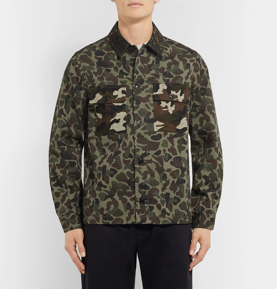 PS by Paul Smith: Black & Green Camouflage T-Shirt