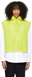 Wooyoungmi Yellow Half-Zip Vest