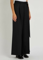 Simone Rocha Belted Wide-leg Trousers Black
