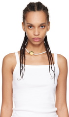 Pura Utz White Pearl Lemon Necklace