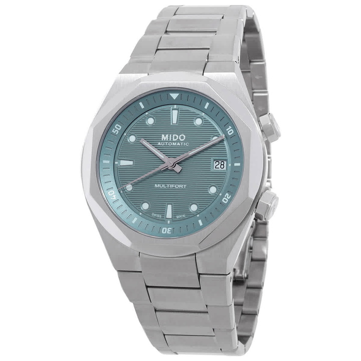 Photo: Mido Multifort 8 Two Crowns Automatic Grey Dial Watch M047.507.11.081.00
