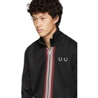 Comme des Garcons Homme Deux Black Fred Perry Edition Front Stripe Track Jacket